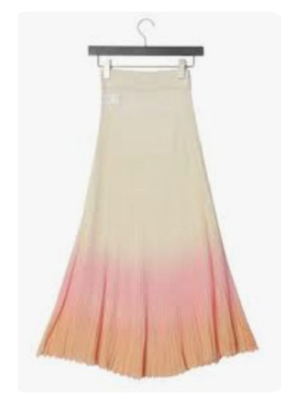 Jacquemus helado degradê pleated knitted skirt - size 38